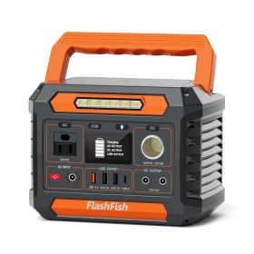 Flashfish P66A 200W Solar Generator, Portable Power Station Battery Pack with AC/USB/DC Output