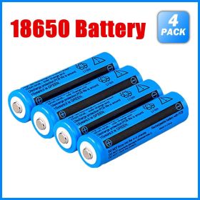 2PCS/4PCS/10PCS/50PCS/100PCS Rechargeable Battery 3000mAH 3.7V Li-ion 11.1 Power Batteries for Flashlight Laser Headlamp (Quantity: 4PCS)